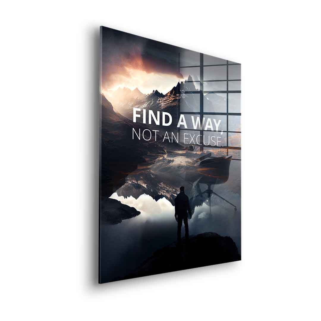 Find a way - acrylic glass