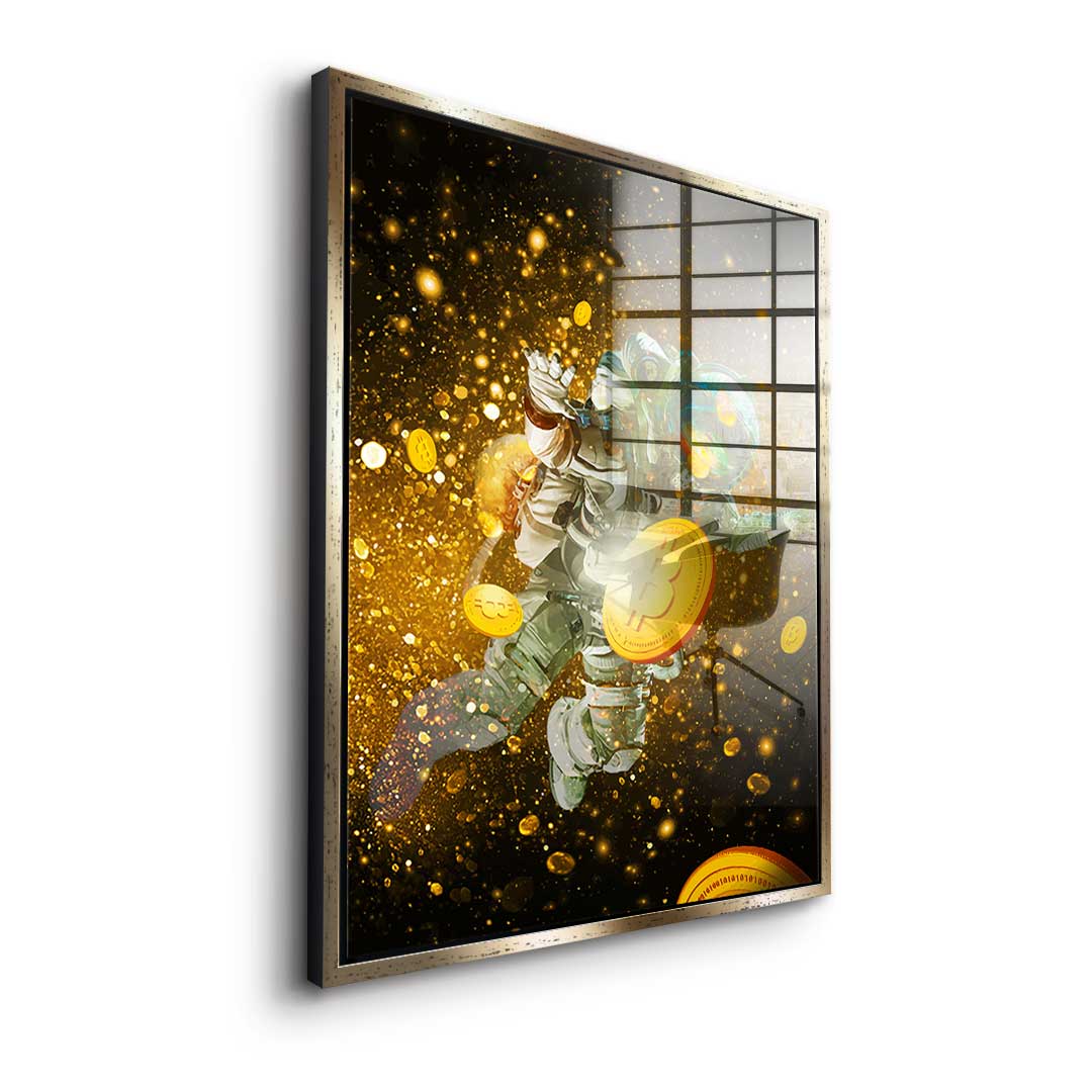 Fly Like A Bitcoin - acrylic glass