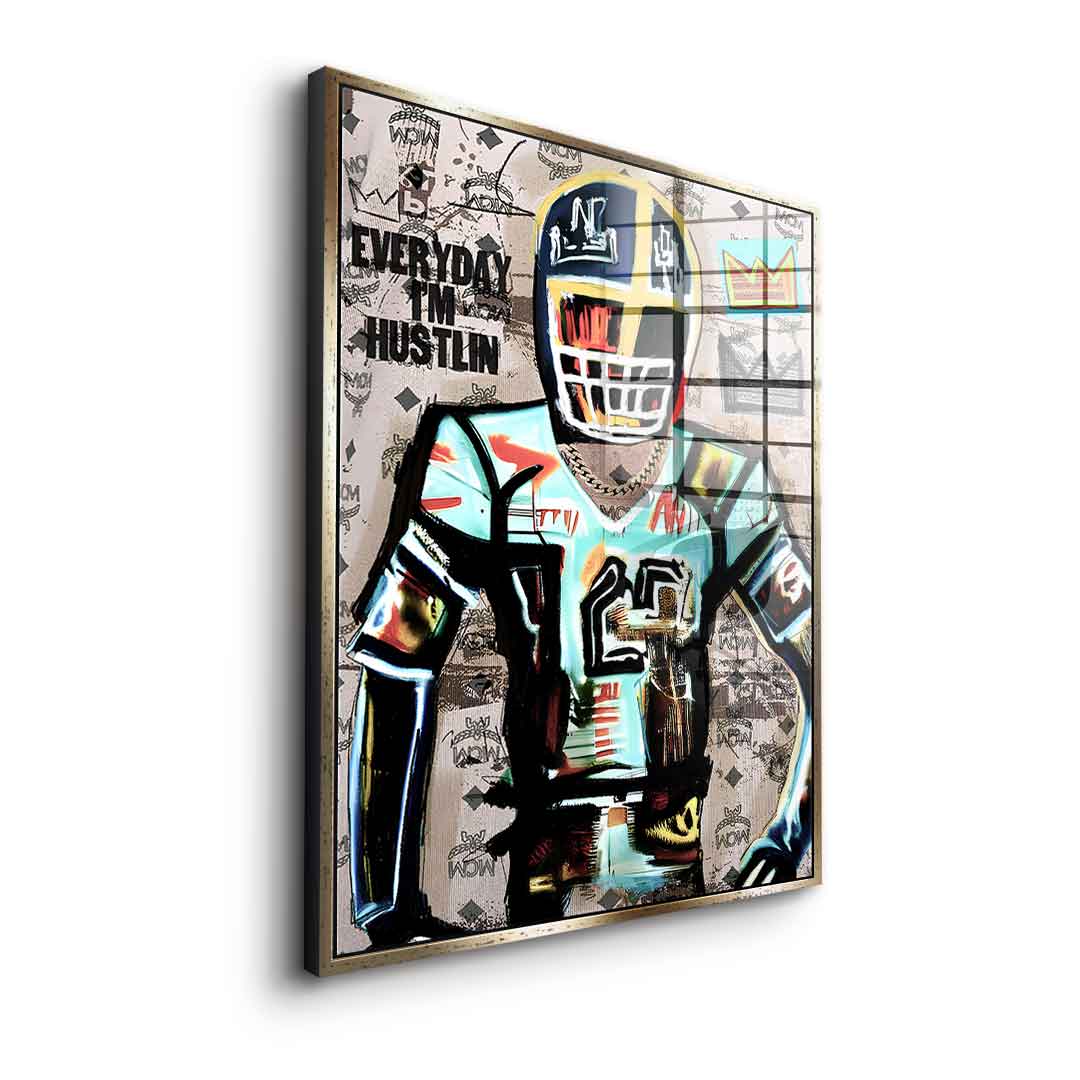 Football Hustlin - acrylic glass