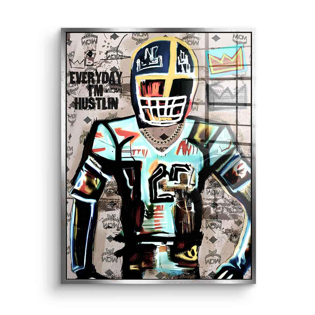 Football Hustlin - acrylic glass