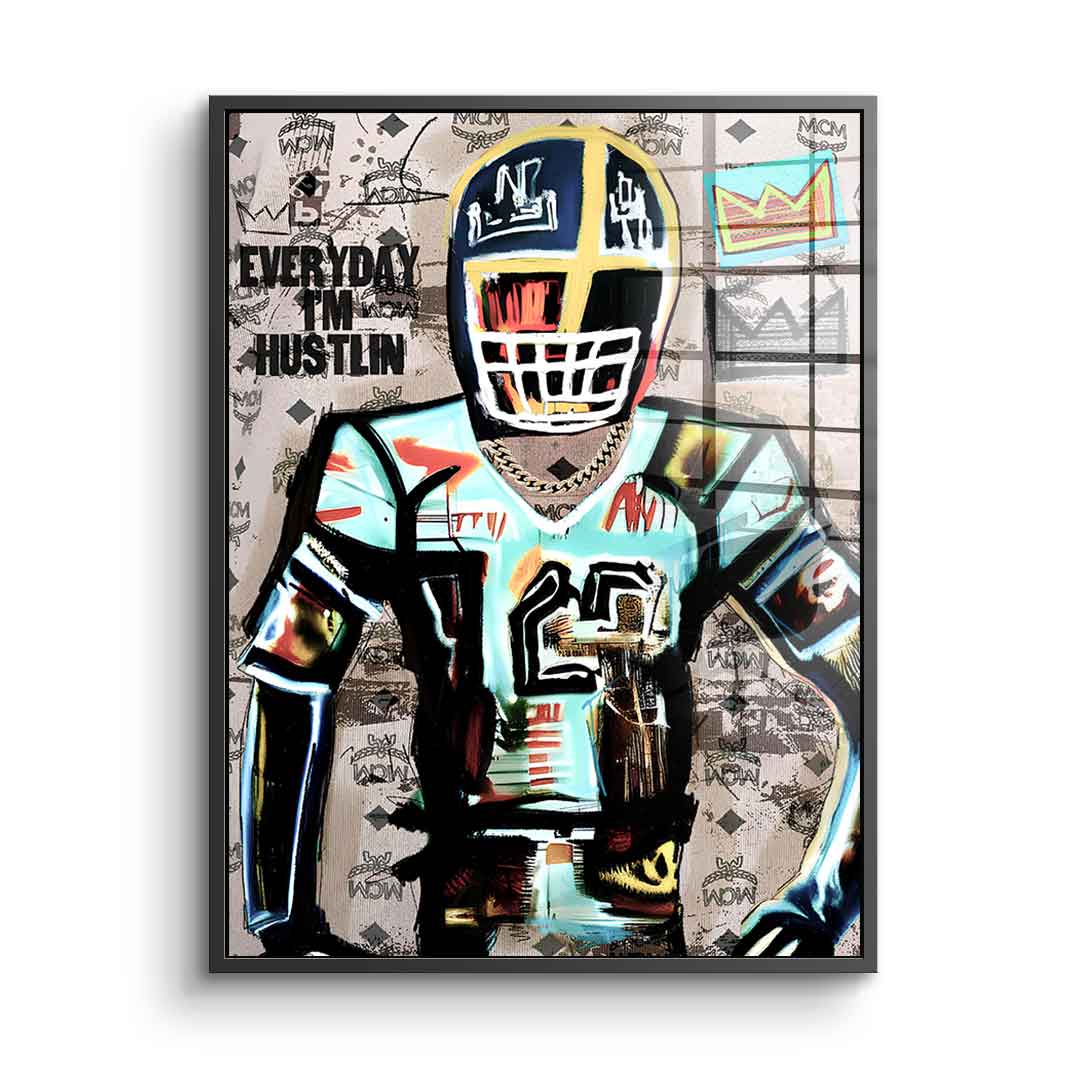 Football Hustlin - acrylic glass