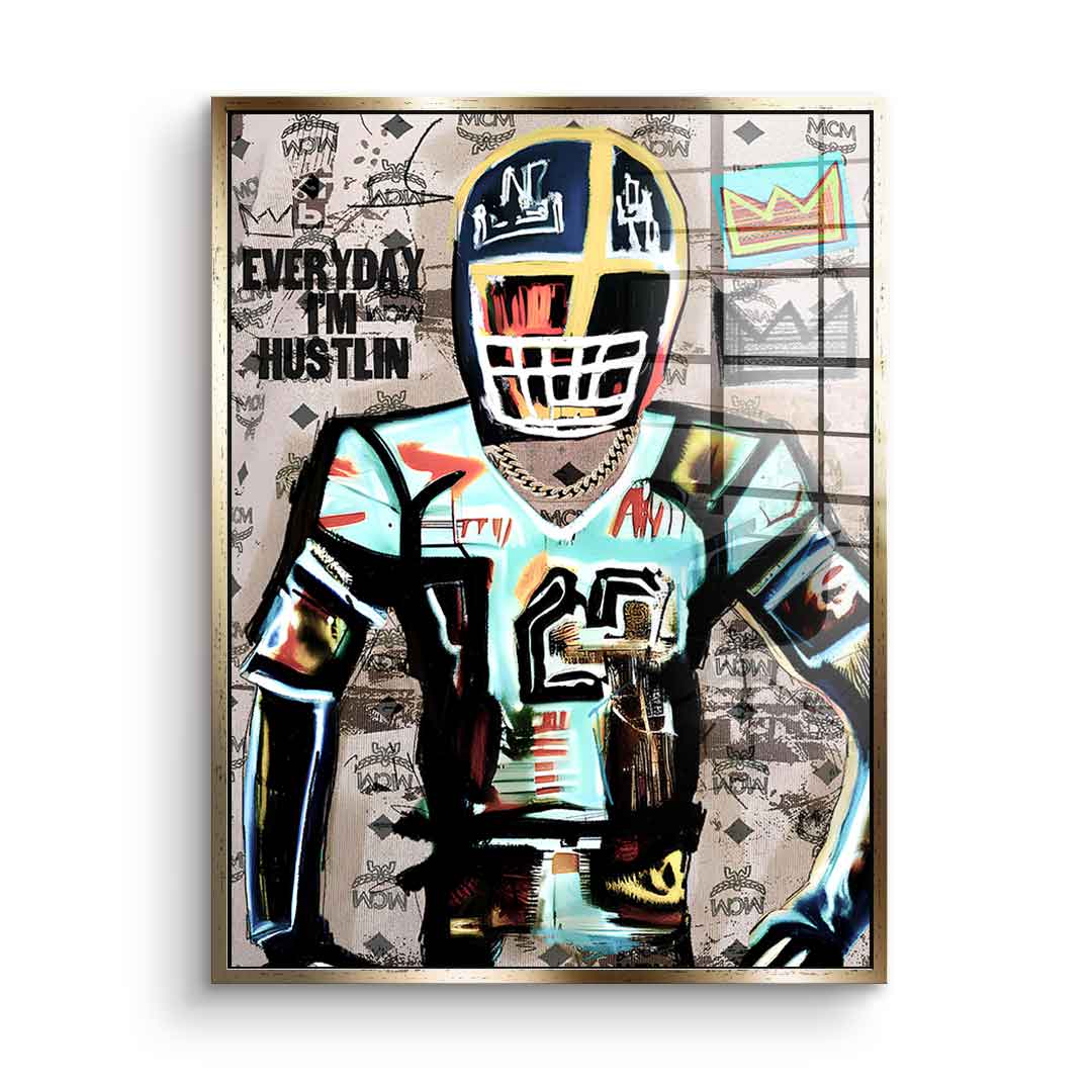 Football Hustlin - acrylic glass