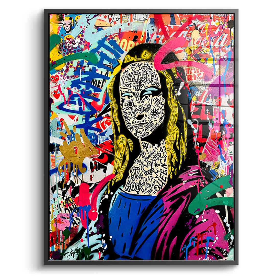 GRAFFITI MONA - acrylic glass