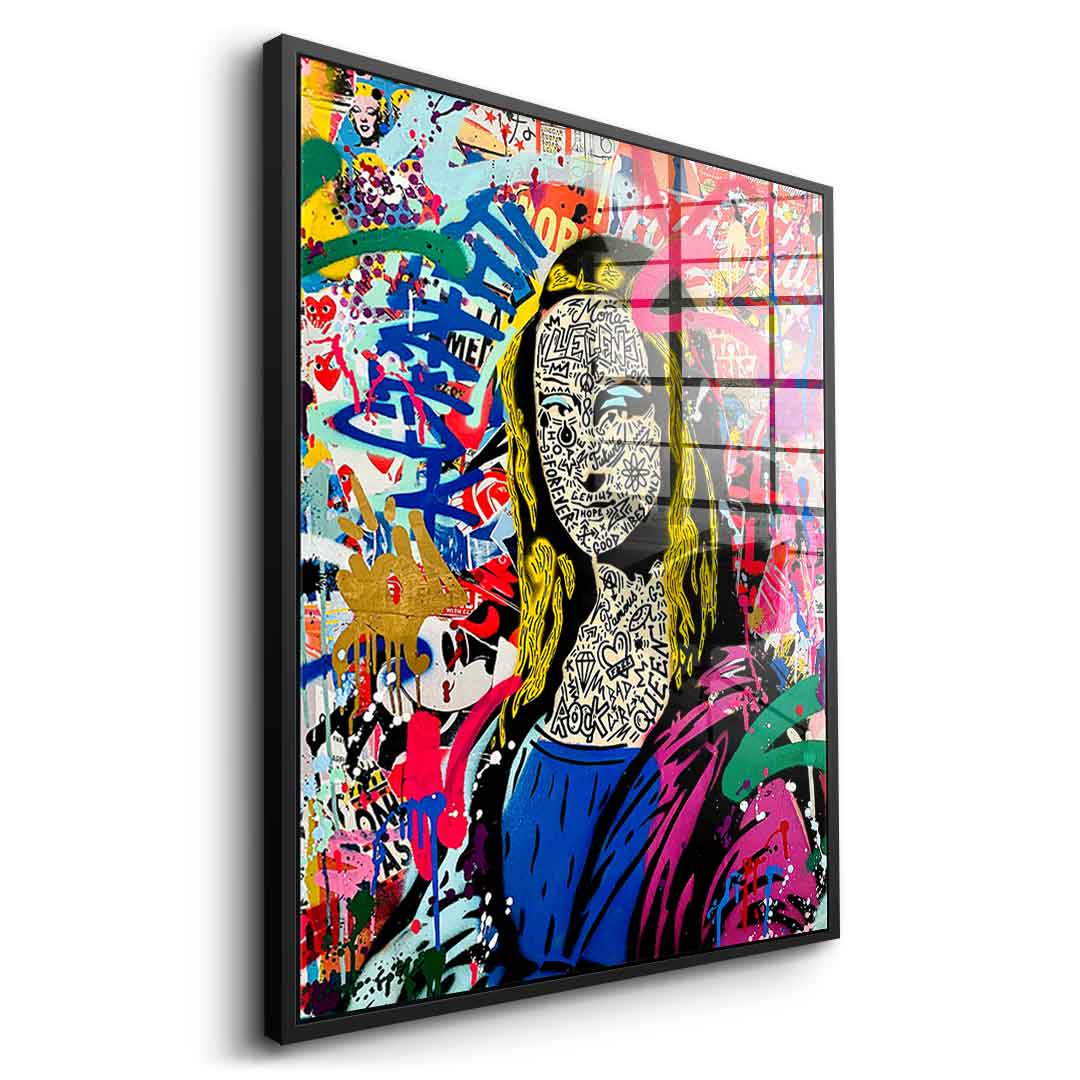 GRAFFITI MONA - acrylic glass