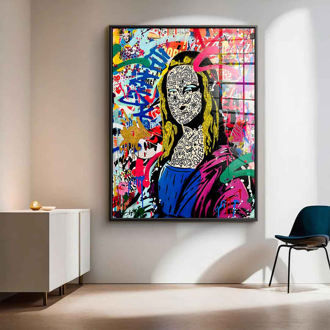 GRAFFITI MONA - acrylic glass