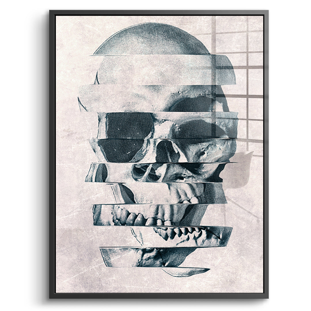 Glitch Skull - acrylic glass