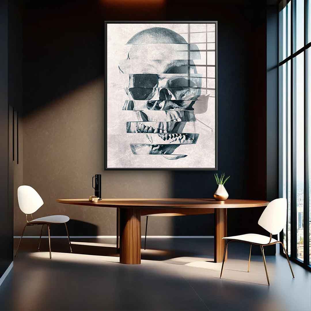 Glitch Skull - acrylic glass