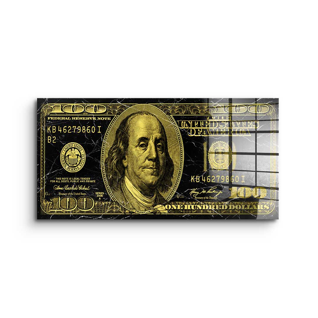 Golden Dollar - acrylic glass