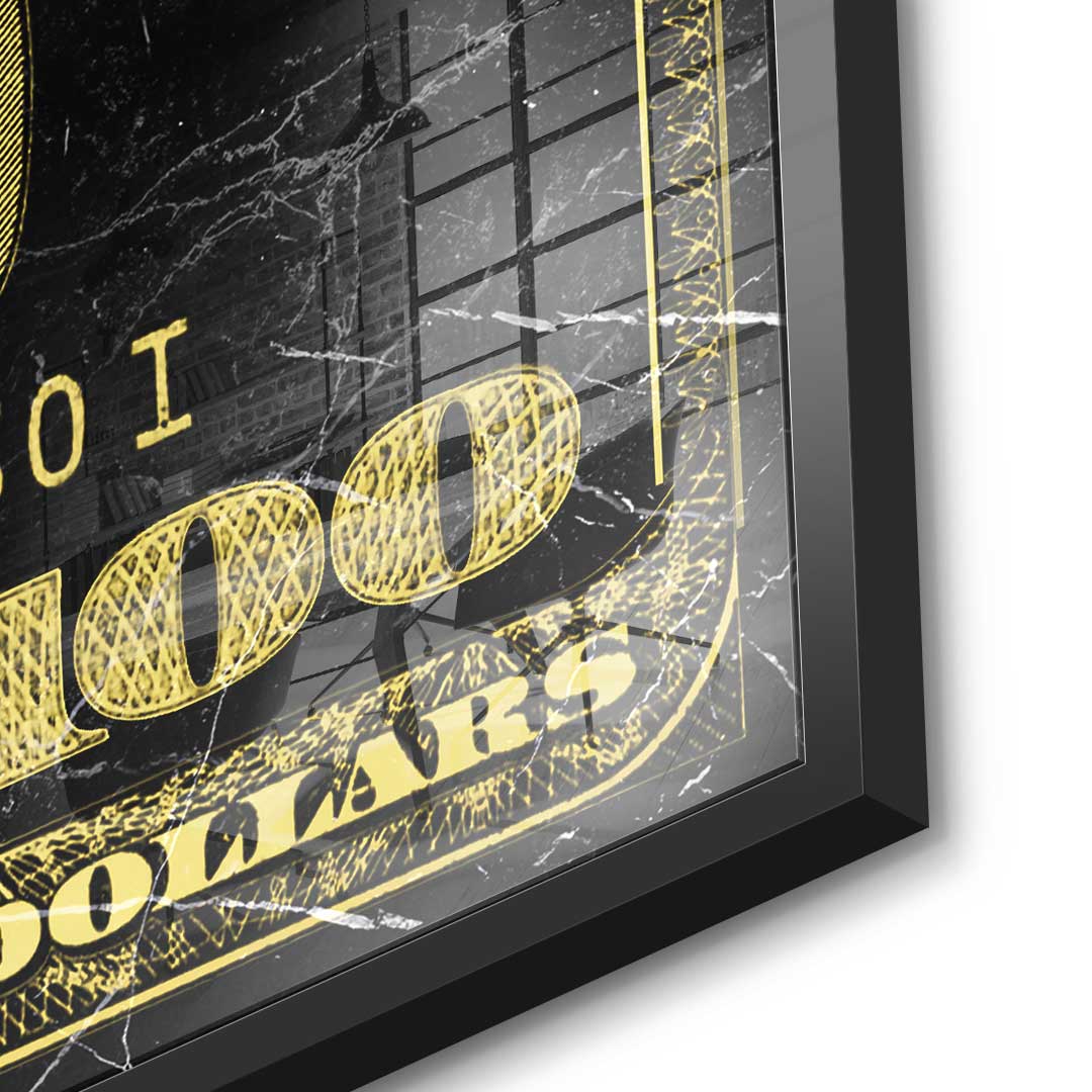 Golden Dollar - acrylic glass