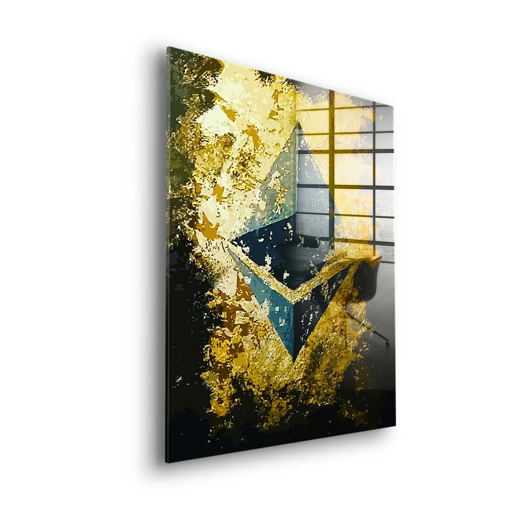 Golden Ethereum - acrylic glass