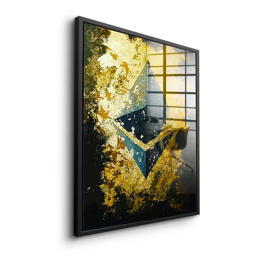 Golden Ethereum - acrylic glass