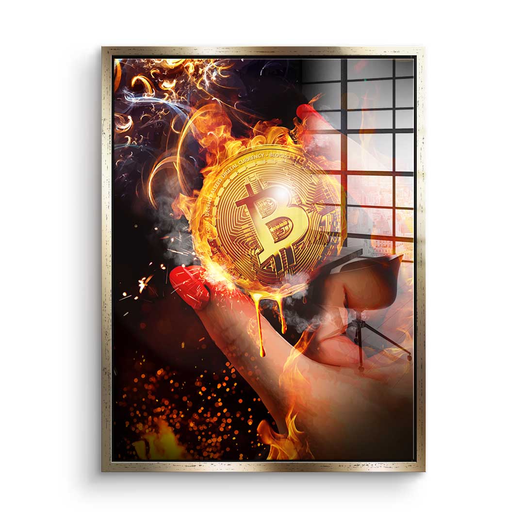 Gold Rush Bitcoin - Acrylic Glass