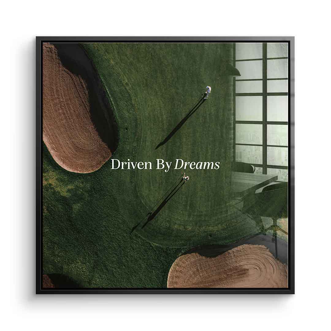 Driven by dreams #Golf V1 - Square Edition -<tc>Acrylic Glass Art</tc>