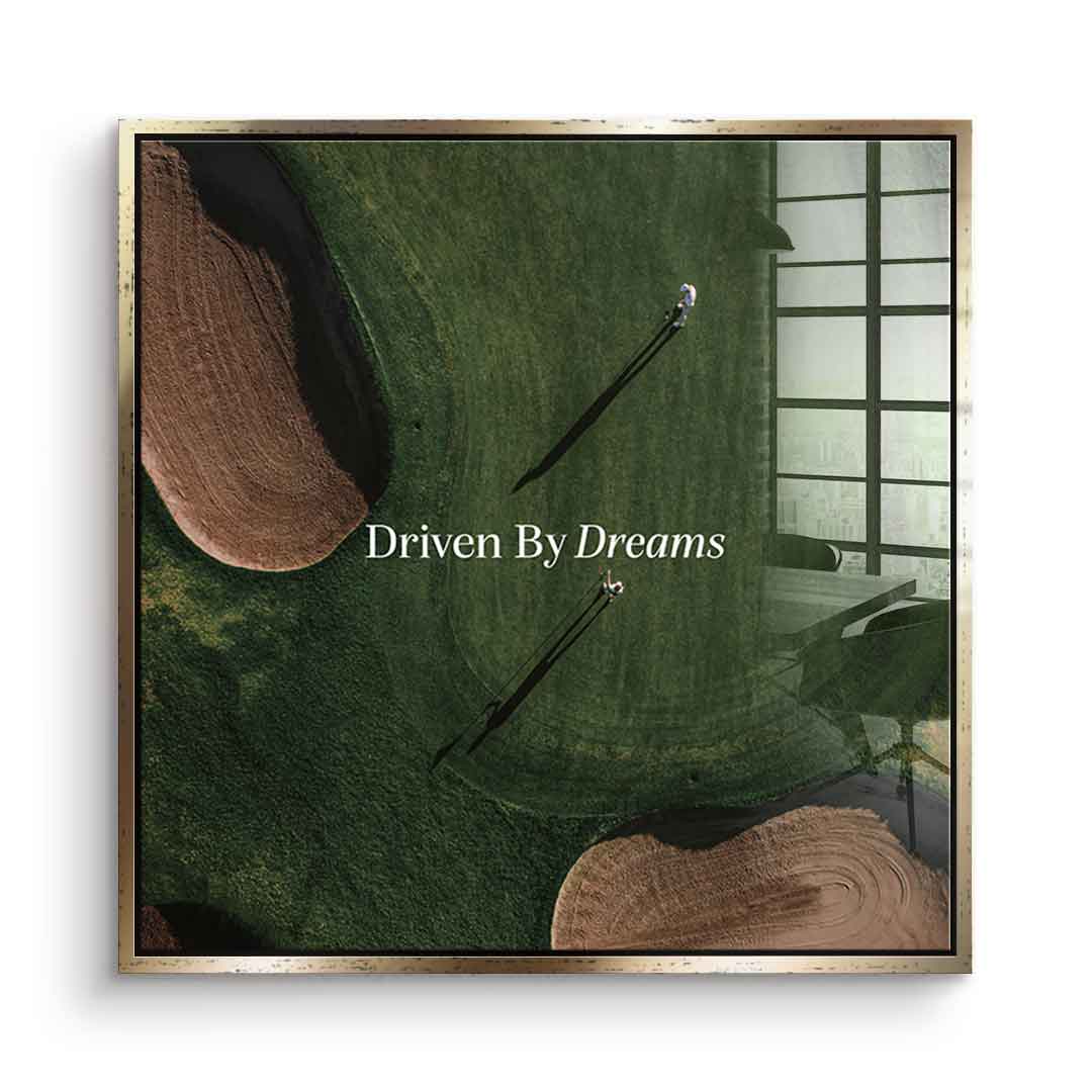 Driven by dreams #Golf V1 - Square Edition -<tc>Acrylic Glass Art</tc>