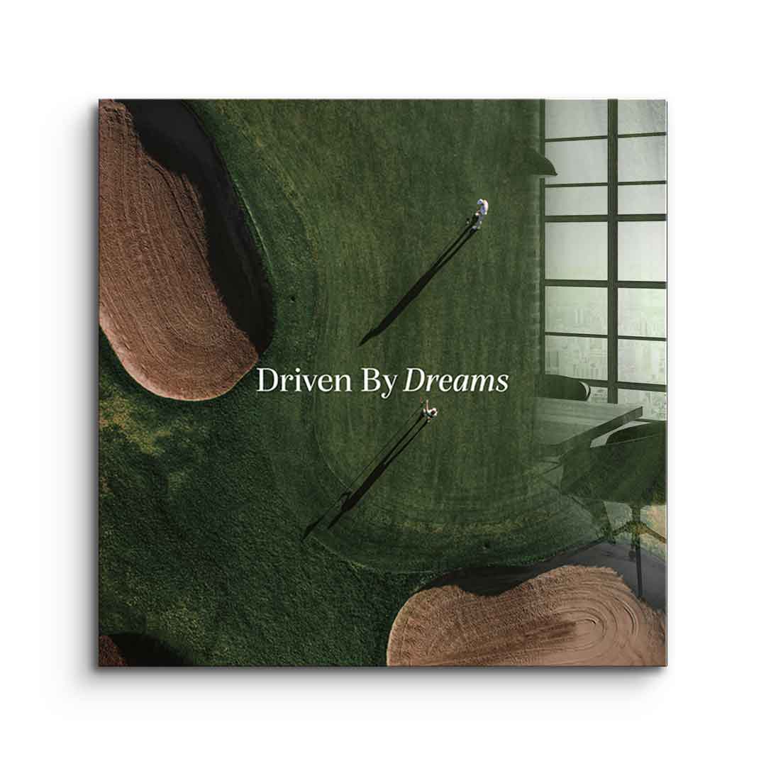 Driven by dreams #Golf V1 - Square Edition -<tc>Acrylic Glass Art</tc>