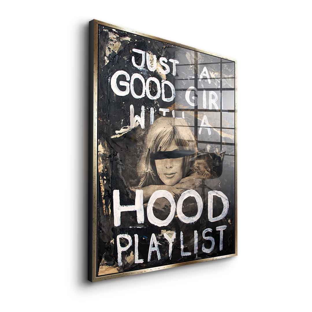 Good Girl Hood Playlist - acrylic glass