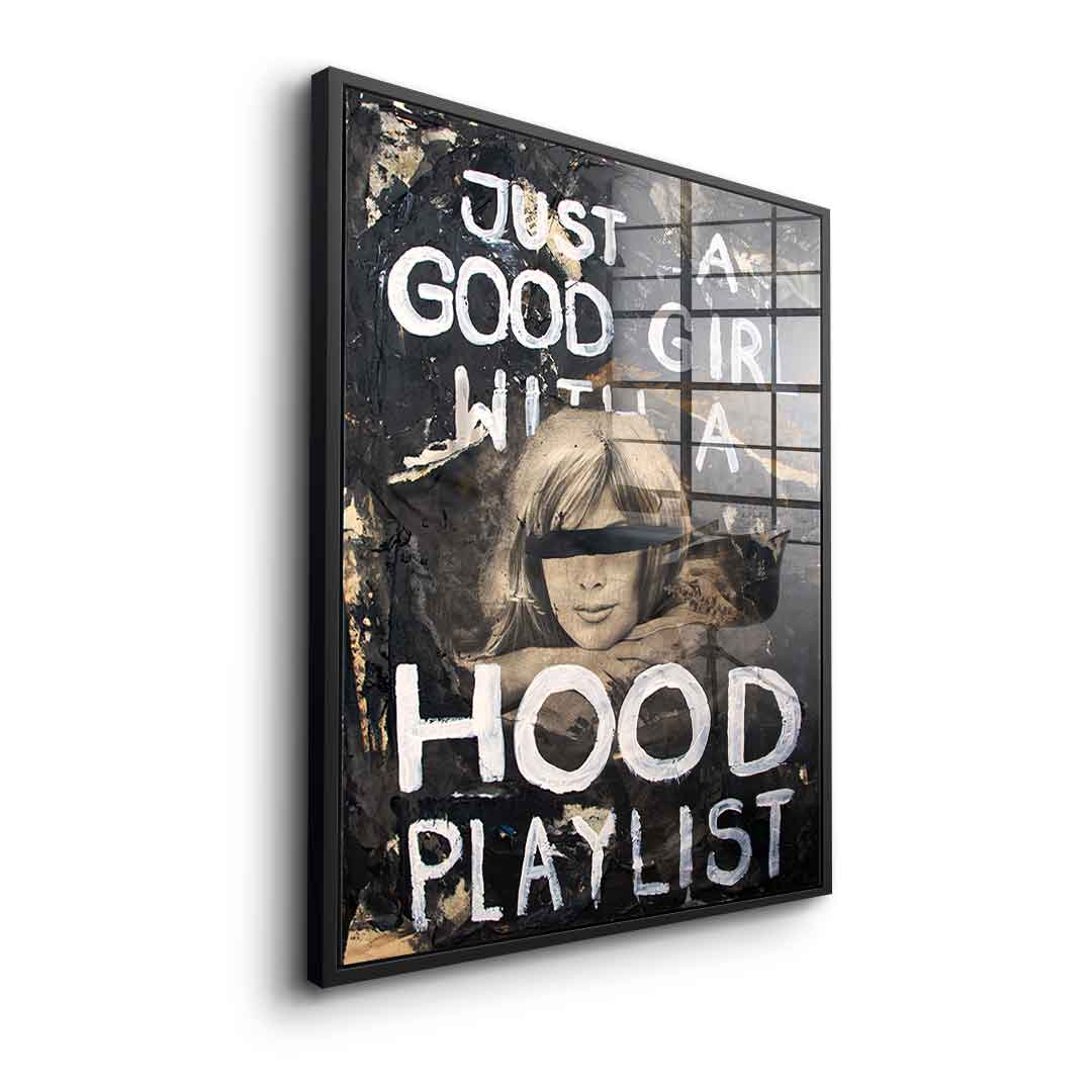 Good Girl Hood Playlist - acrylic glass