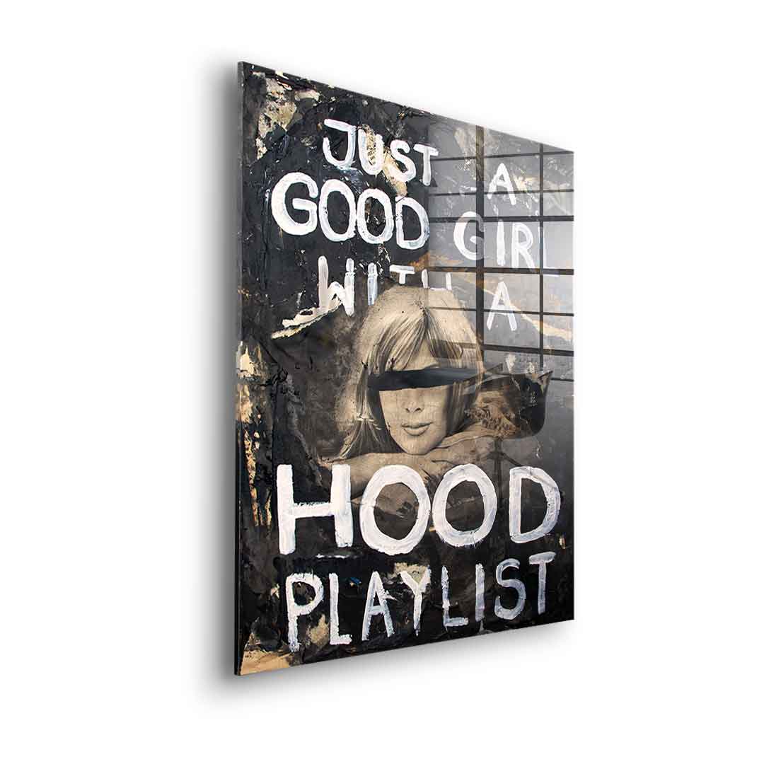 Good Girl Hood Playlist - acrylic glass