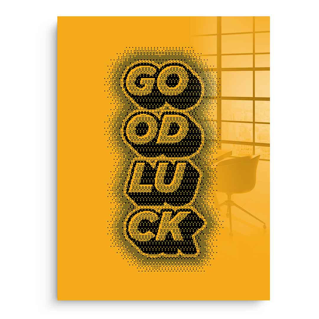 Good Luck - acrylic glass