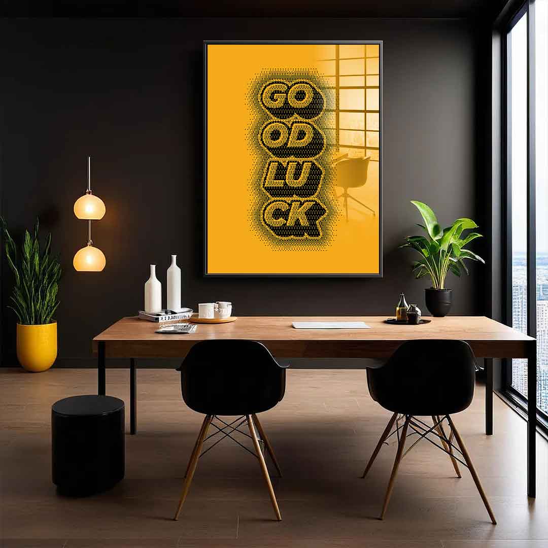 Good Luck - acrylic glass