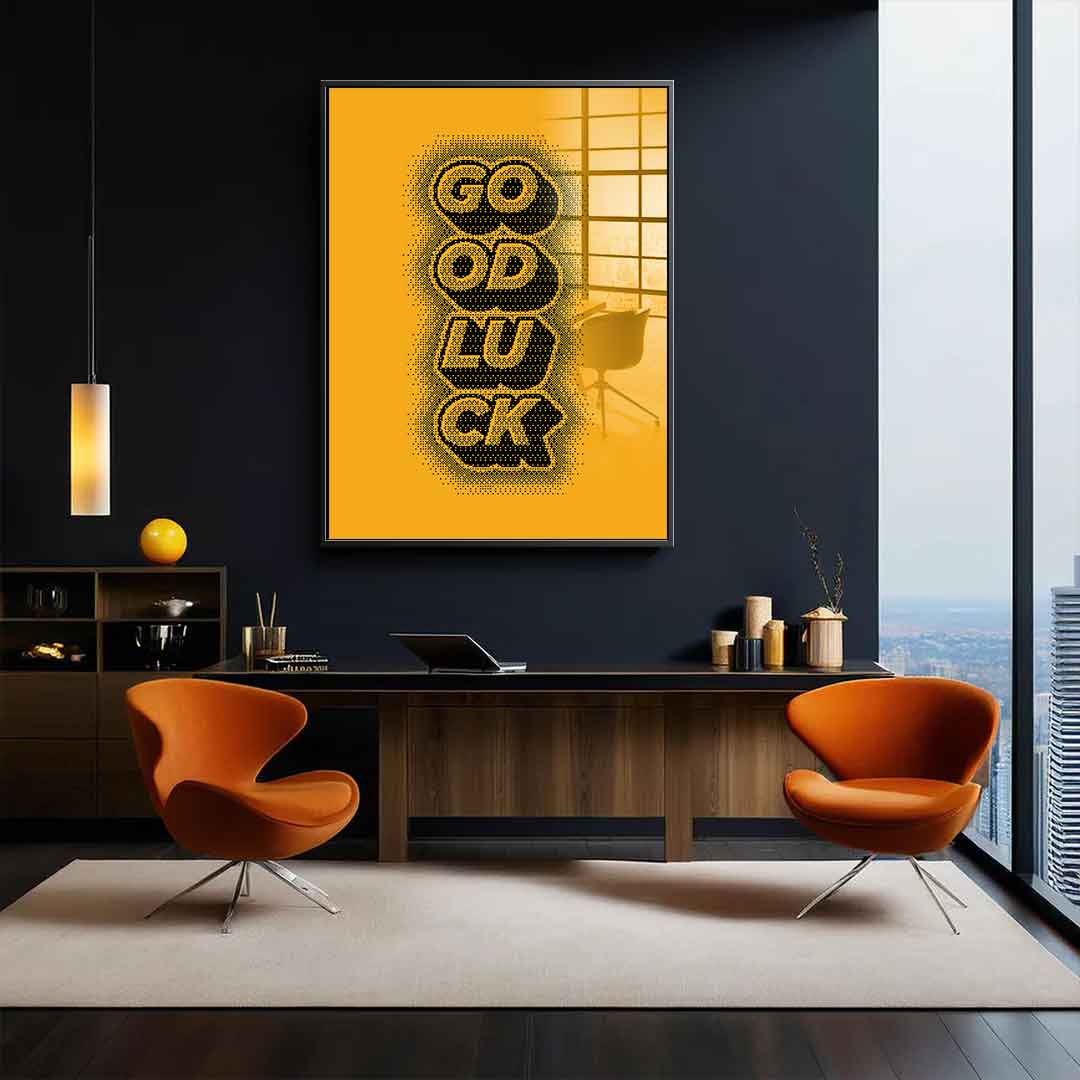 Good Luck - acrylic glass