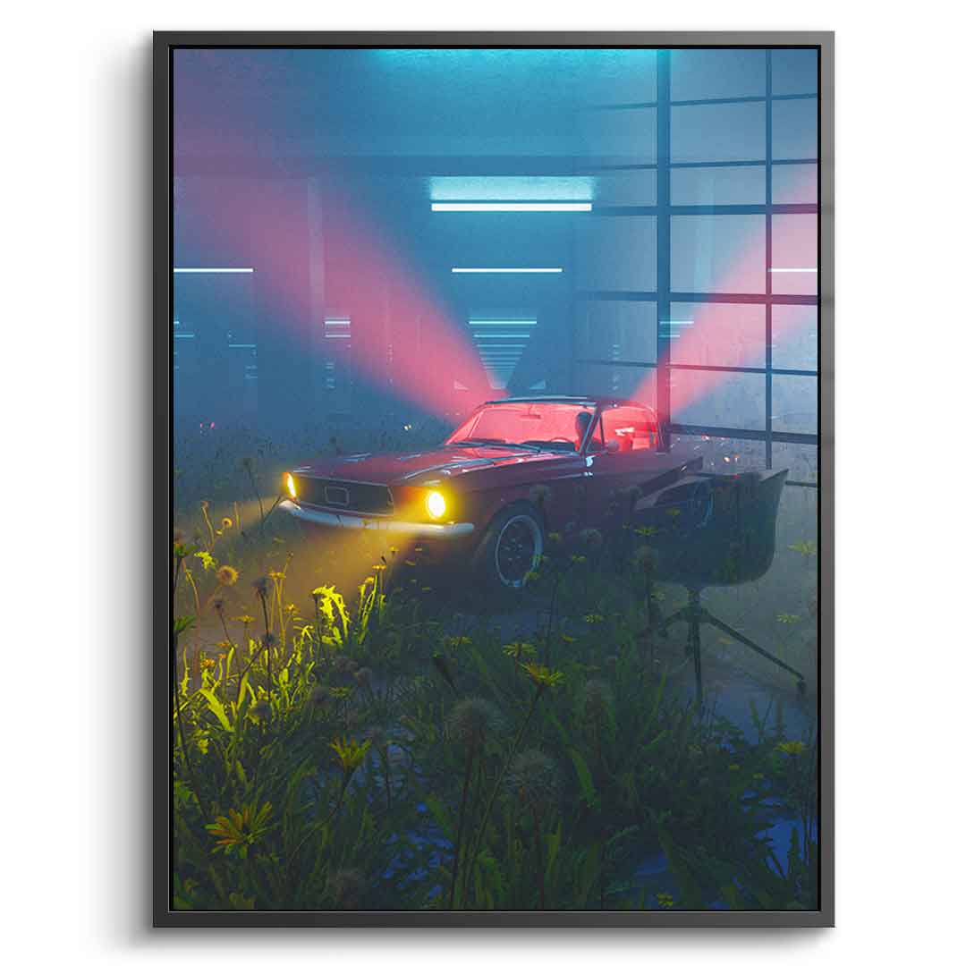 Green Garage - acrylic glass