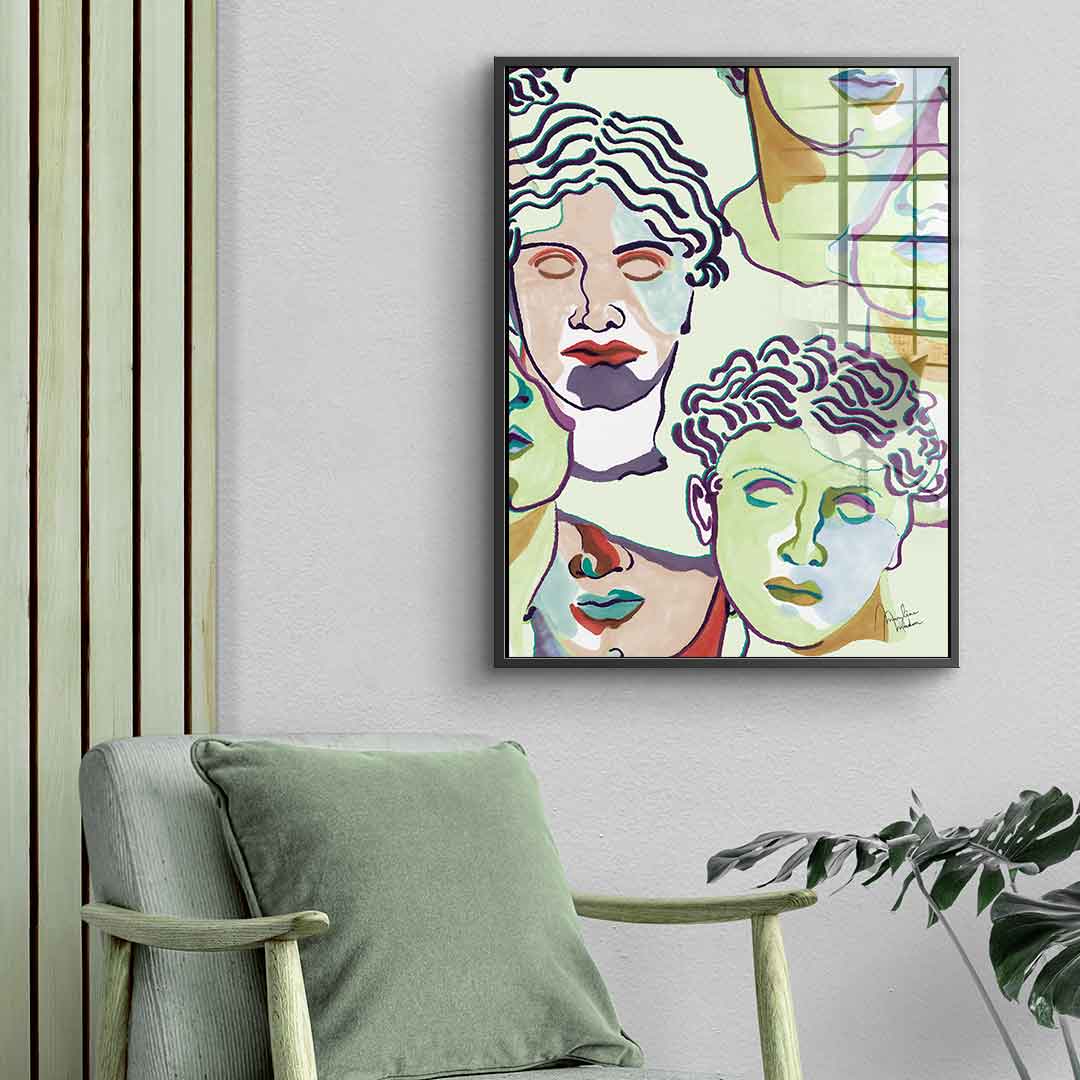 Greek statues - acrylic glass