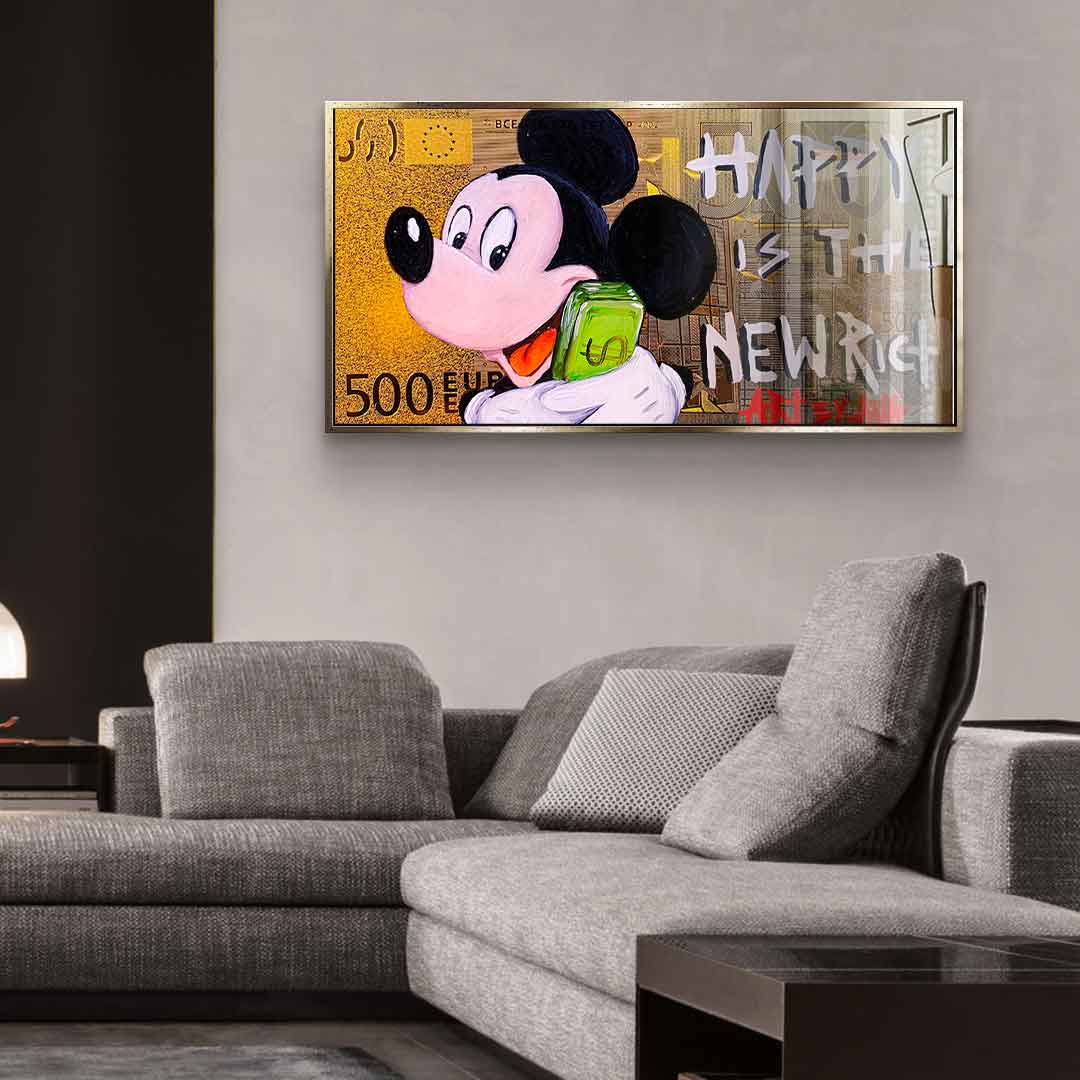 Happy Is The New Rich - acrylic glass