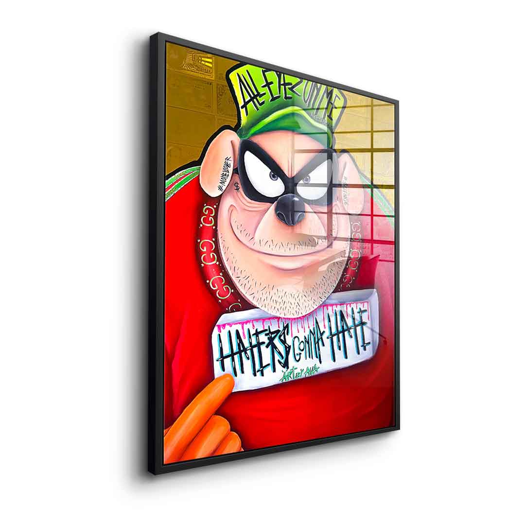 Haters gonna hate - acrylic glass