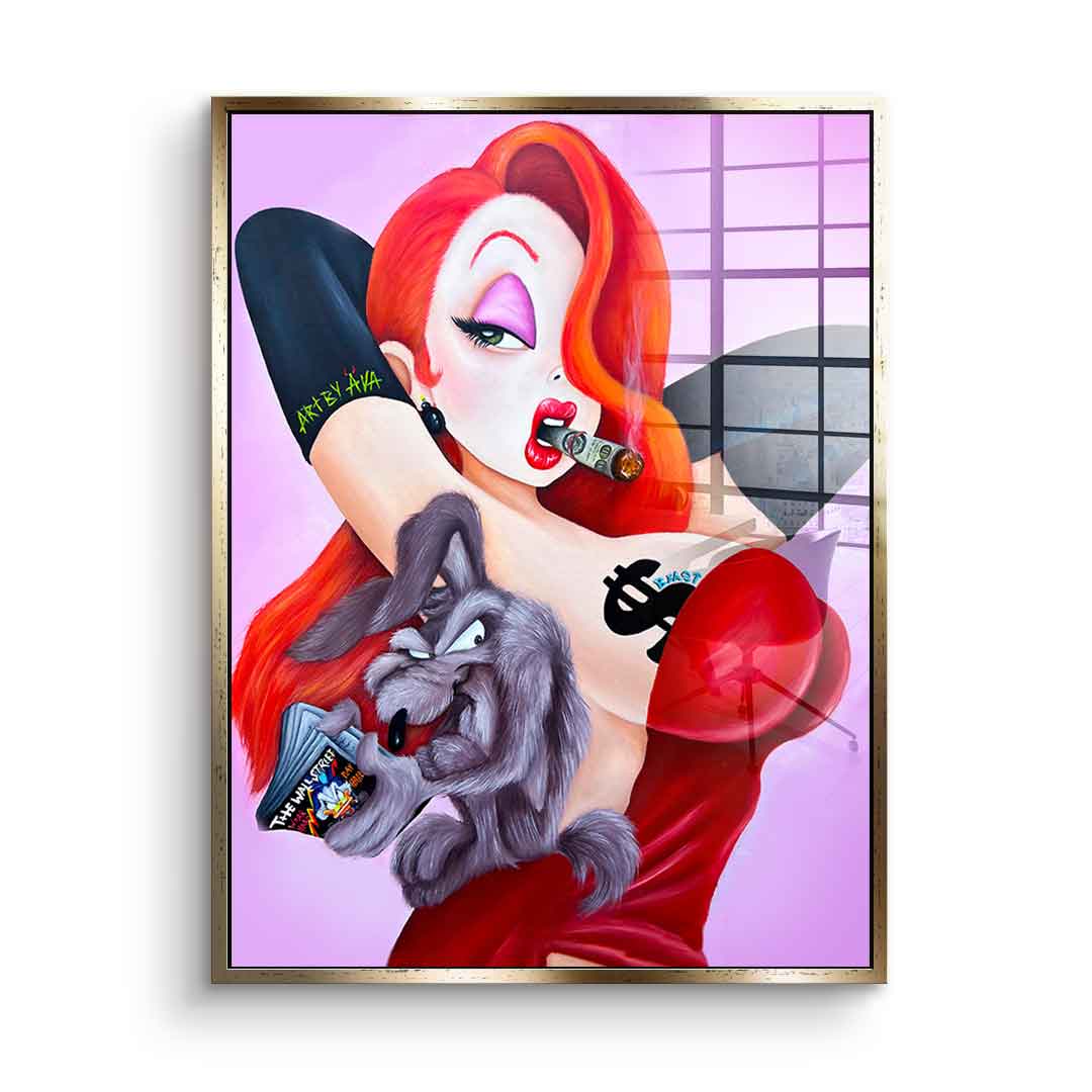 Posing Jessica Rabbit - acrylic glass