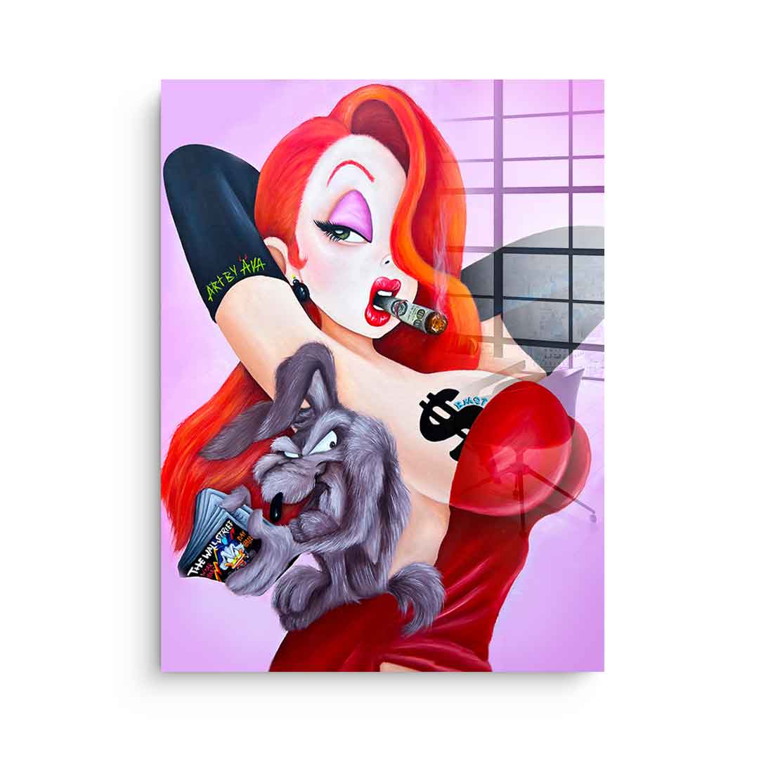 Posing Jessica Rabbit - acrylic glass