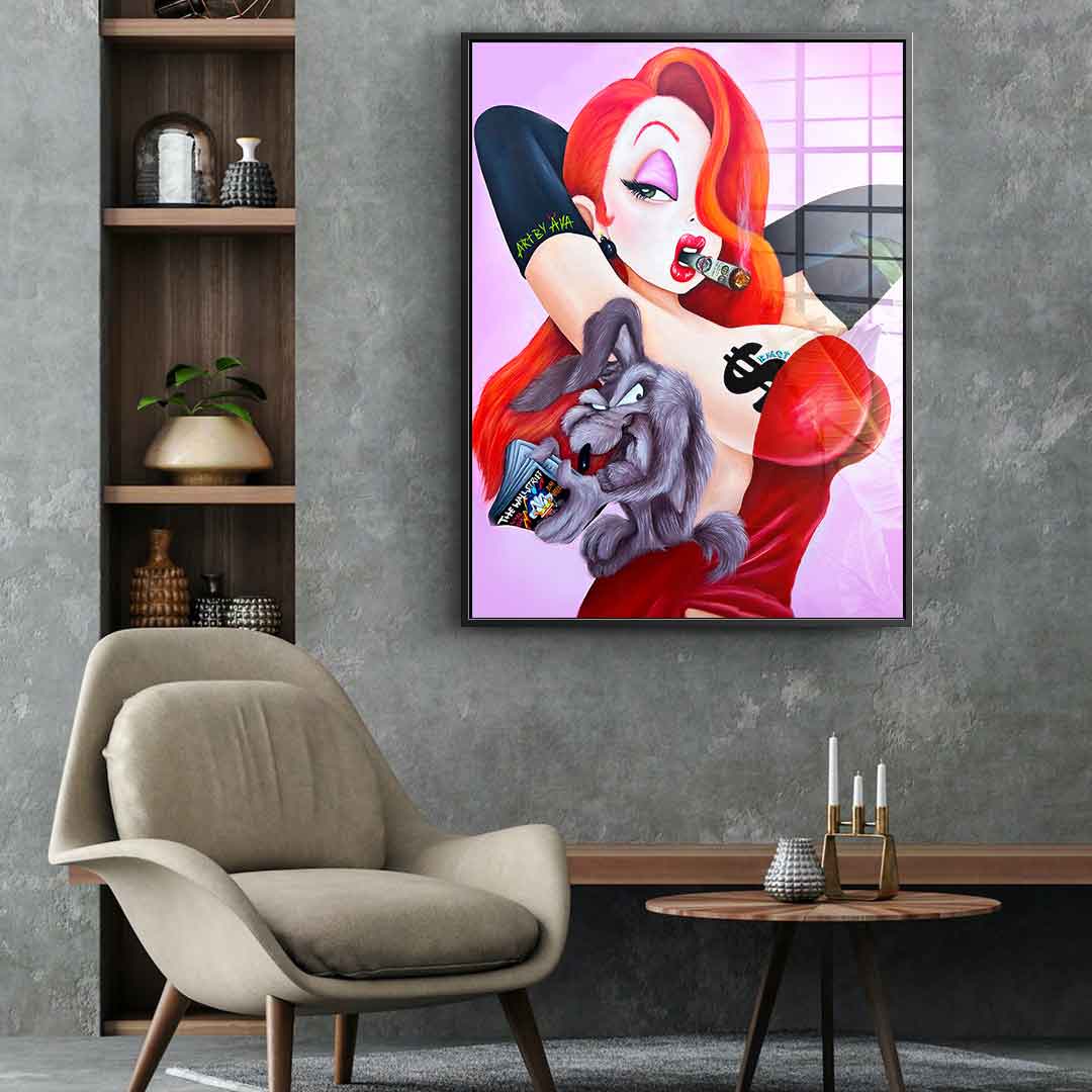 Posing Jessica Rabbit - acrylic glass