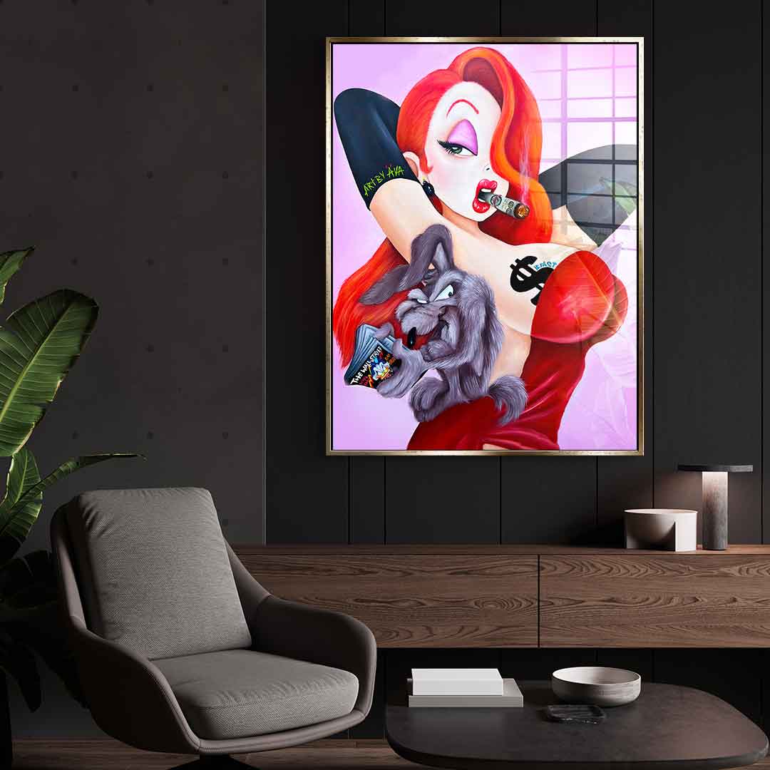 Posing Jessica Rabbit - acrylic glass