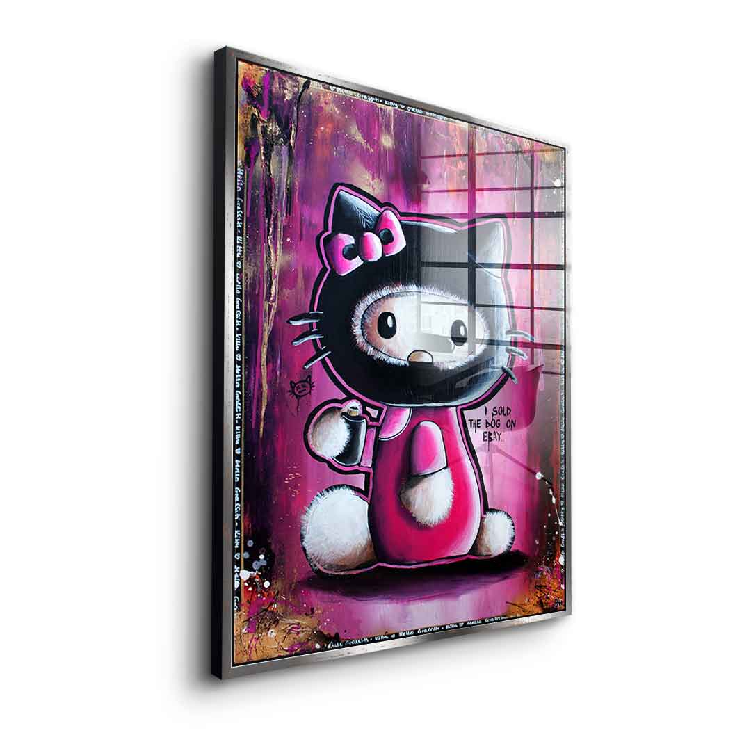 Hello Graffiti Kitty - acrylic glass