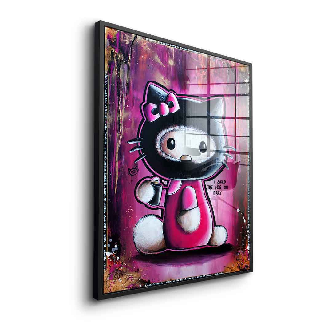 Hello Graffiti Kitty - acrylic glass