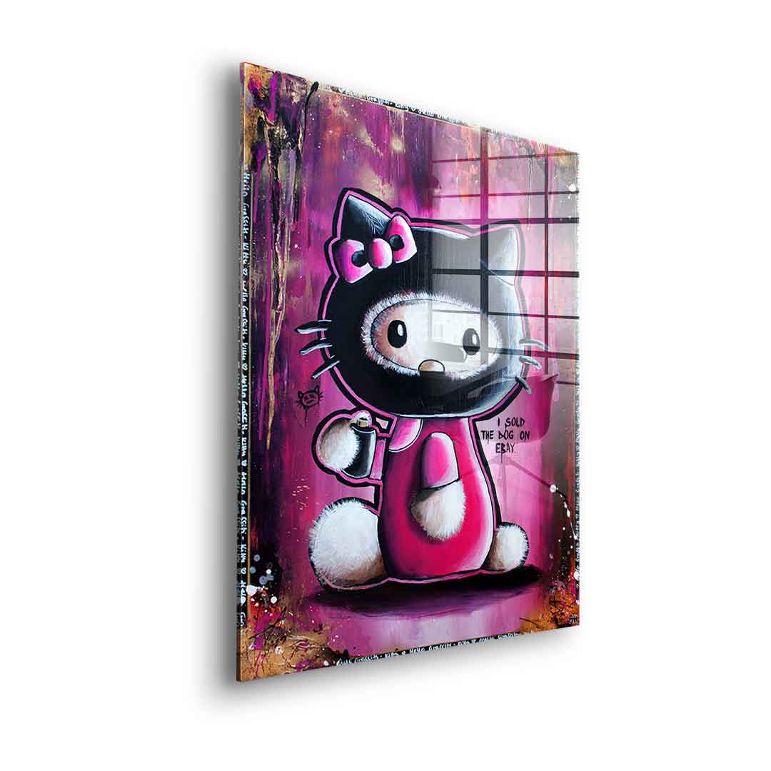 Hello Graffiti Kitty - acrylic glass