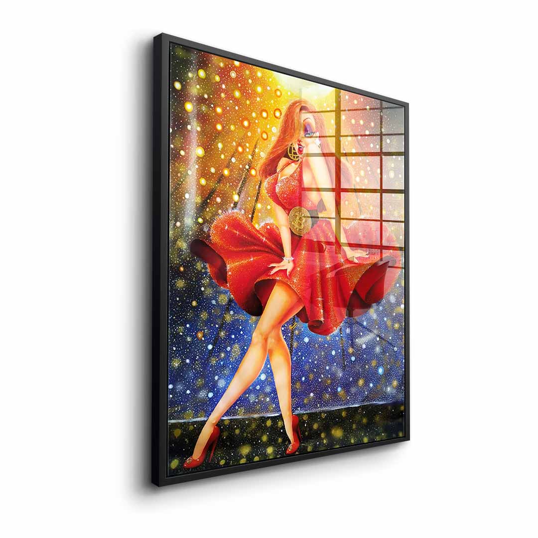 In Red we dream Gold - acrylic glass