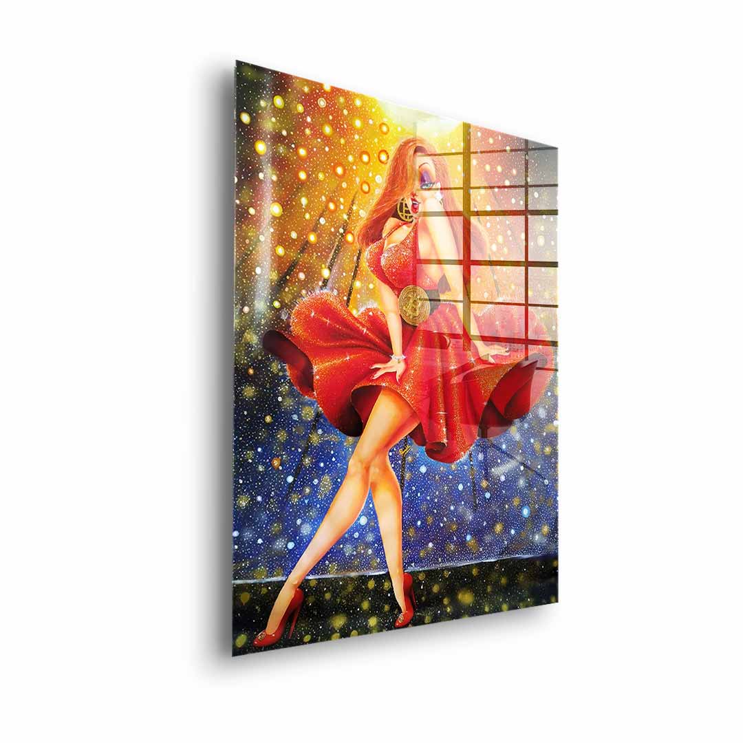 In Red we dream Gold - acrylic glass