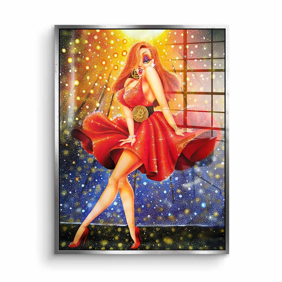 In Red we dream Gold - acrylic glass