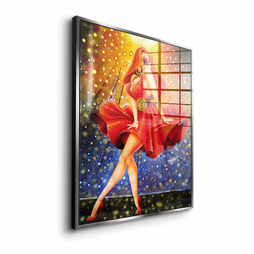 In Red we dream Gold - acrylic glass