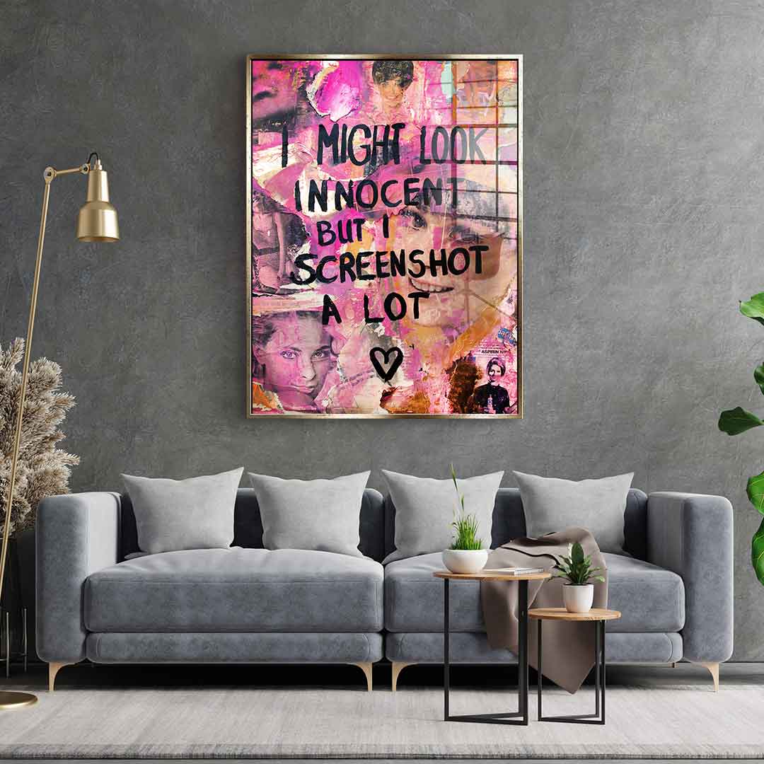 Innocent but screenshot a lot - acrylic glass