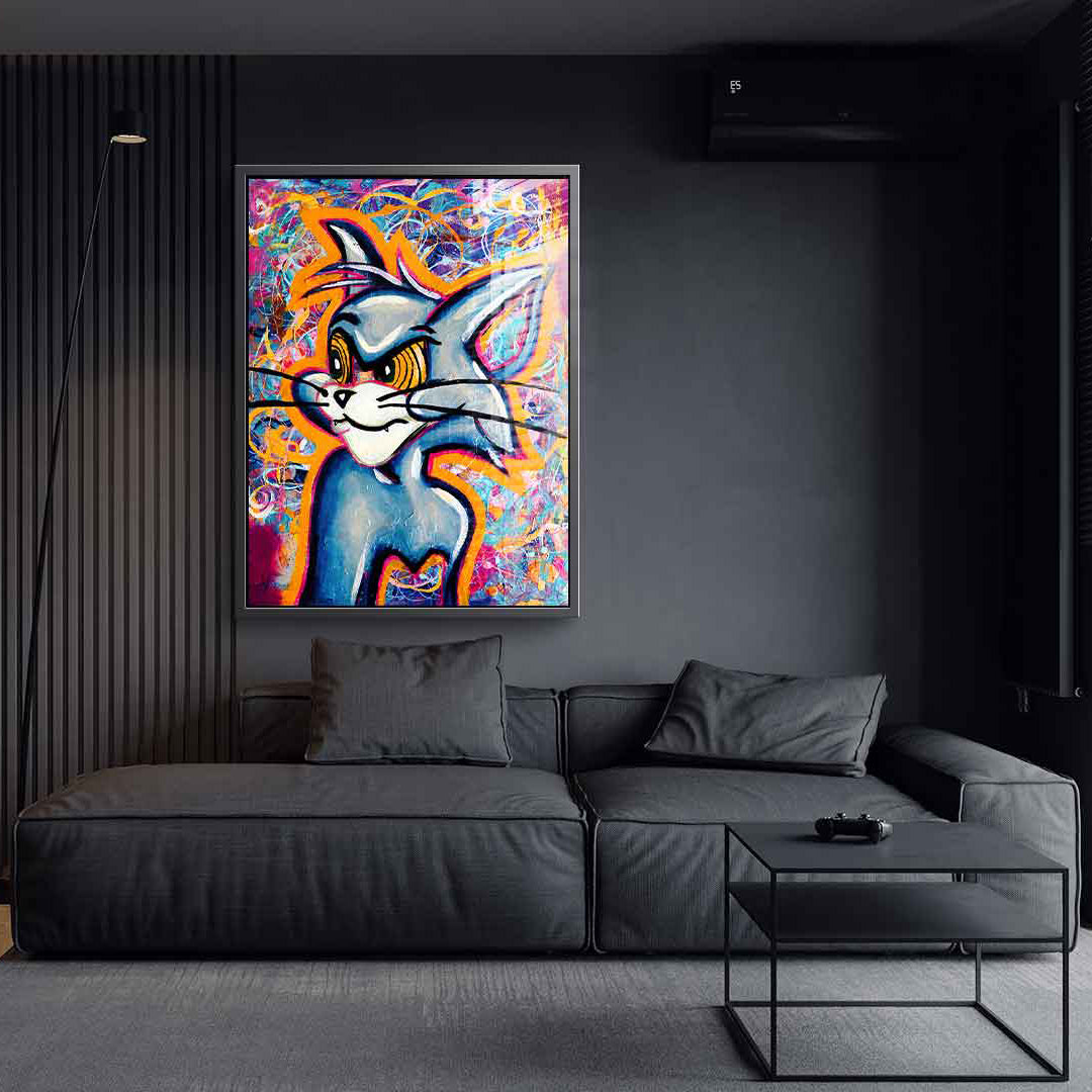 Angry Cat - acrylic glass