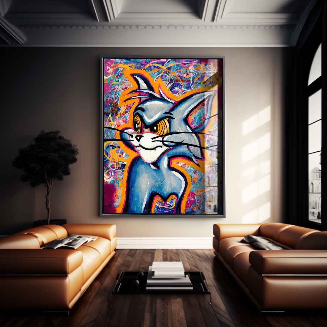 Angry Cat - acrylic glass