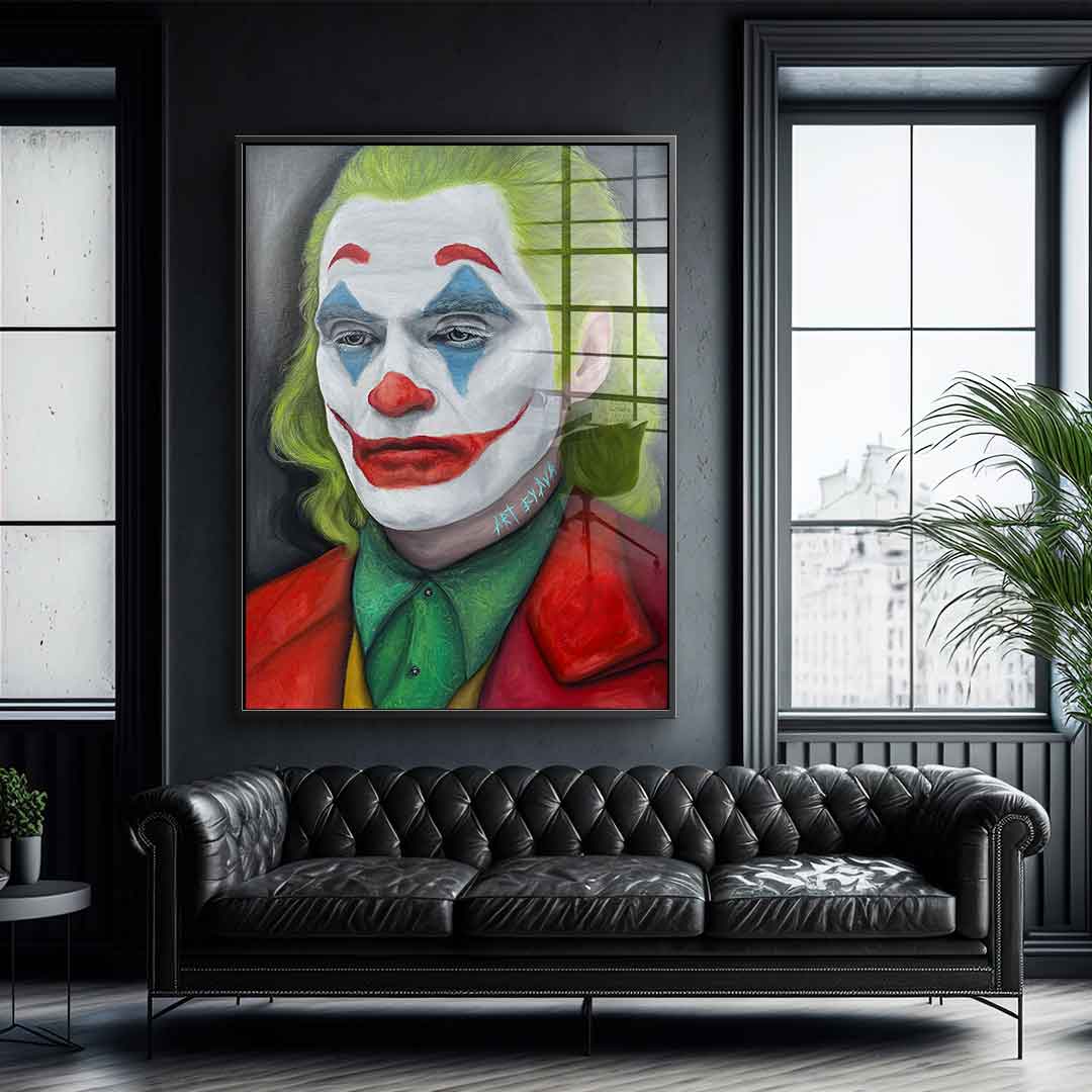 Joker portrait - acrylic glass