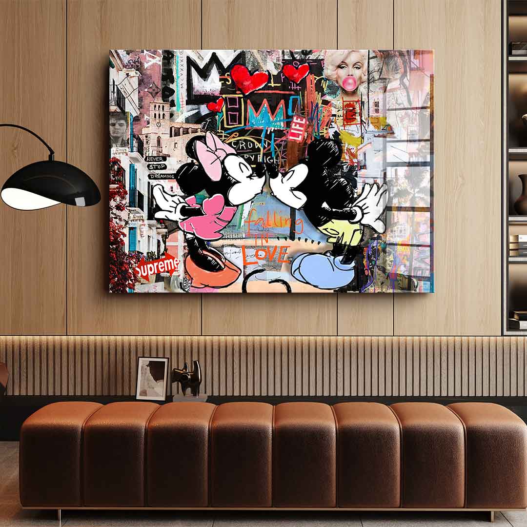 Kiss in Ibiza - acrylic glass