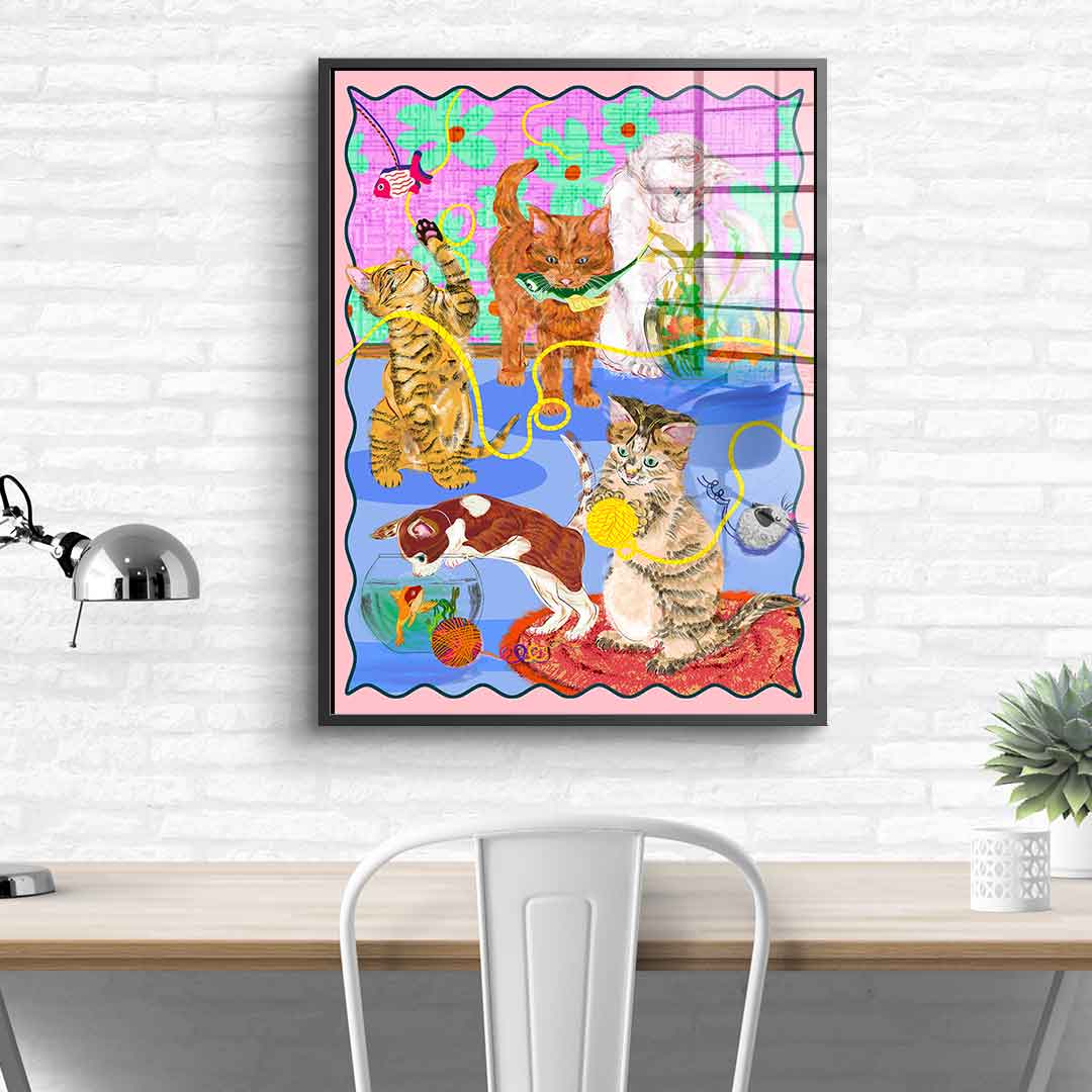 Kitten Playground - acrylic glass