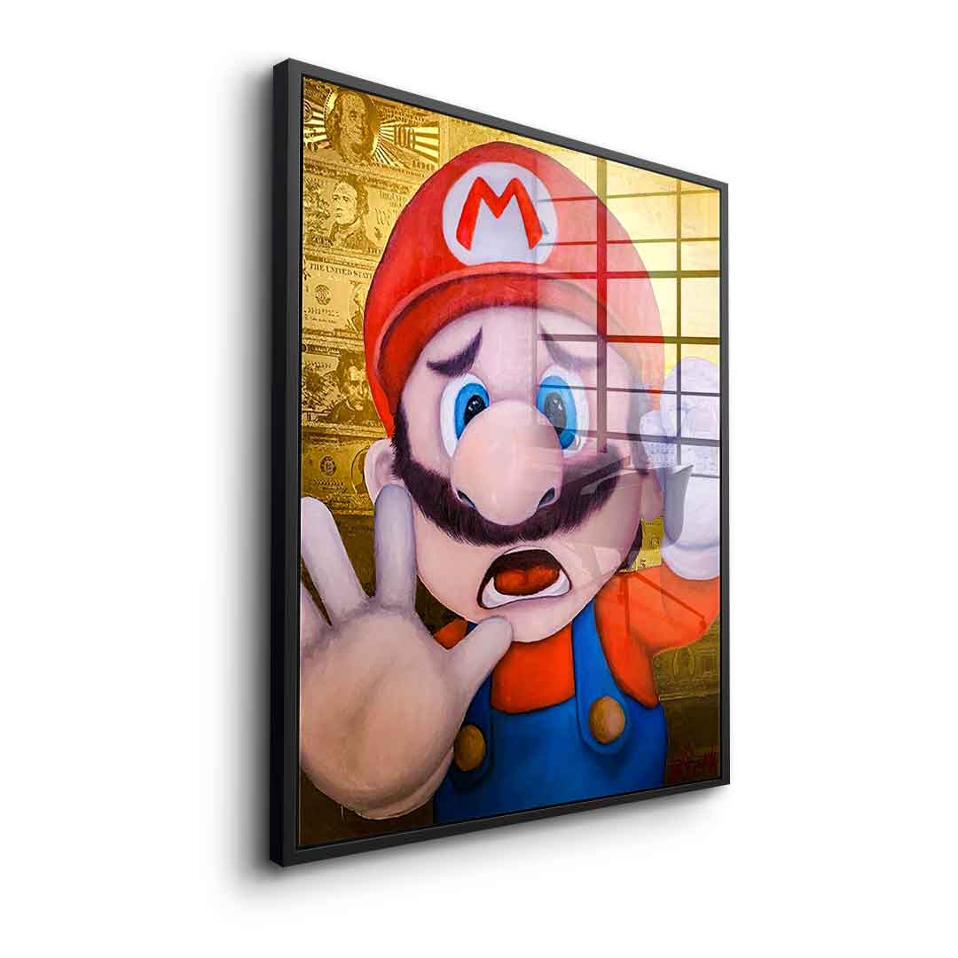 Knocking Mario - acrylic glass