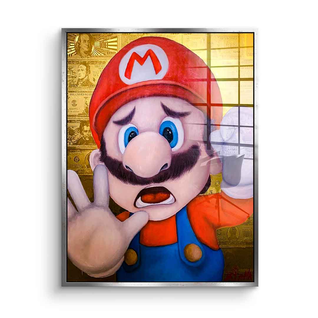 Knocking Mario - acrylic glass