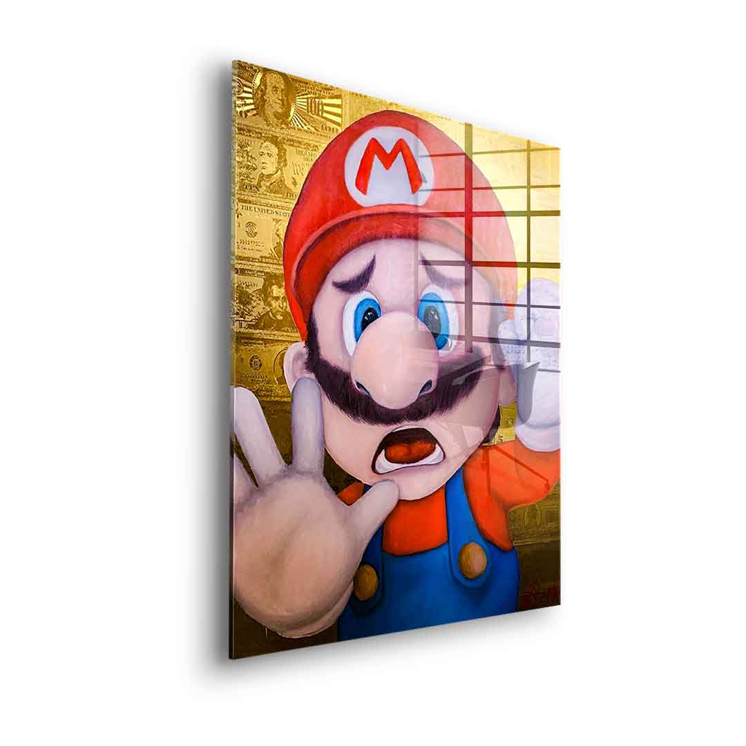 Knocking Mario - acrylic glass