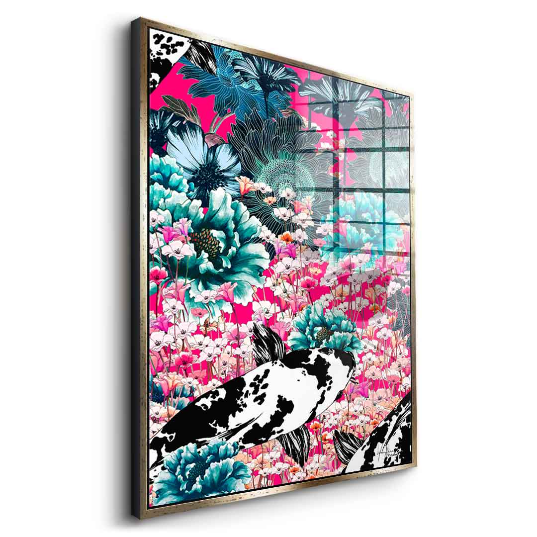 Koi Japan Sun - acrylic glass